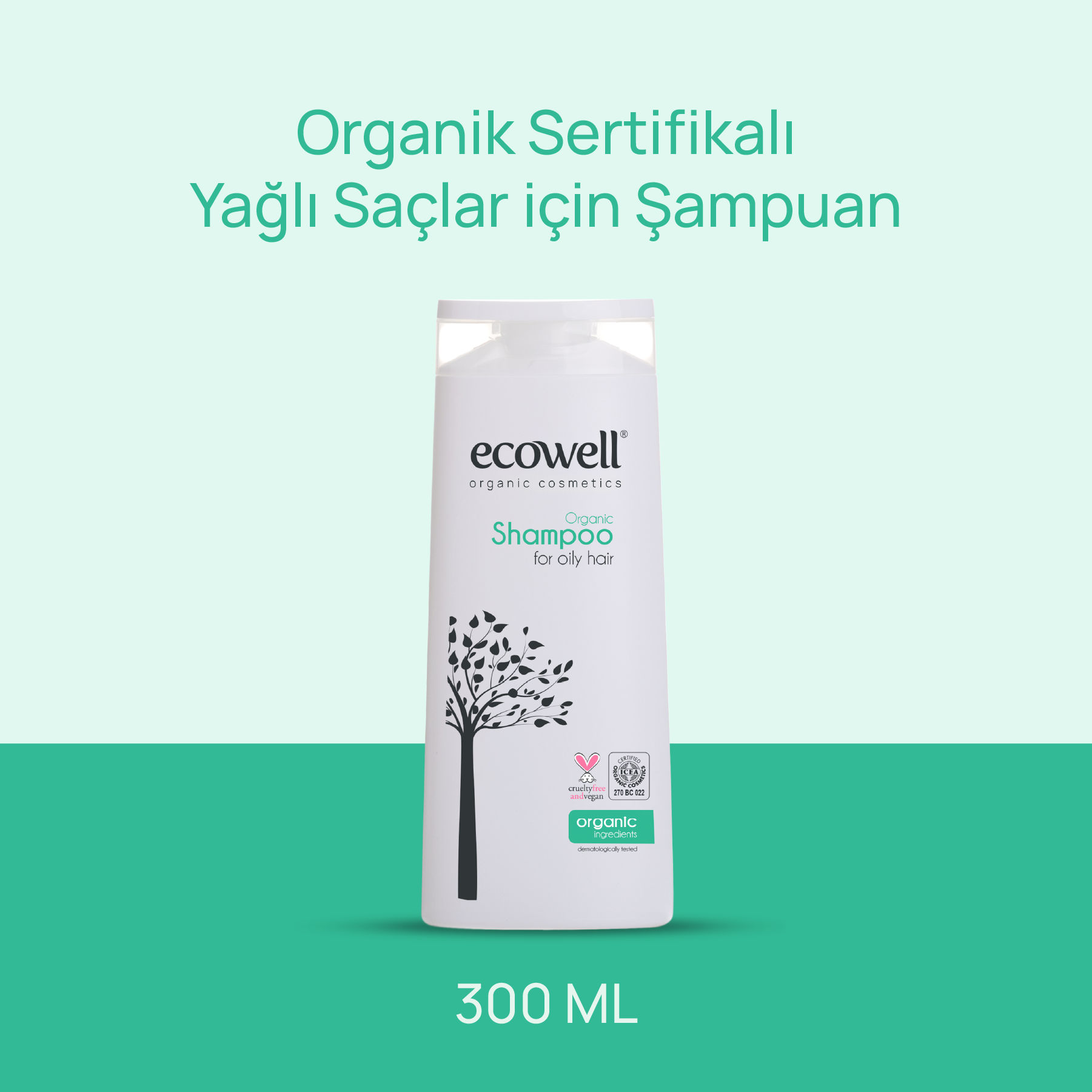 Ecowell Şampuan - Yağlı Saçlar İçin