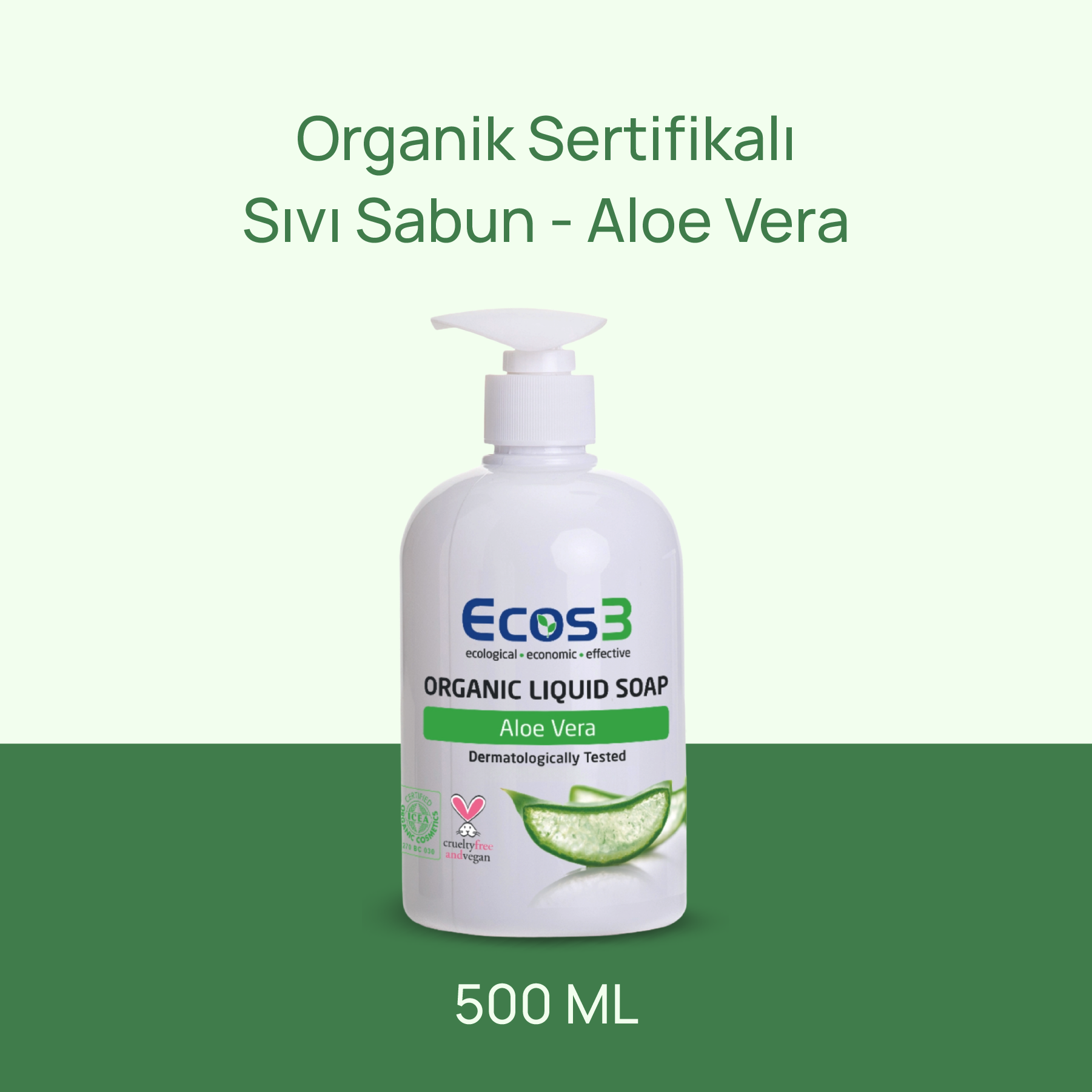 Ecos3 Organik Sıvı Sabun Aloevera