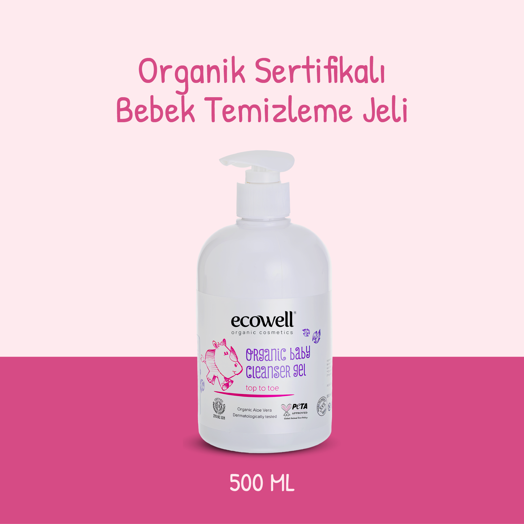 Ecowell Organik Bebek Temizleme Jeli