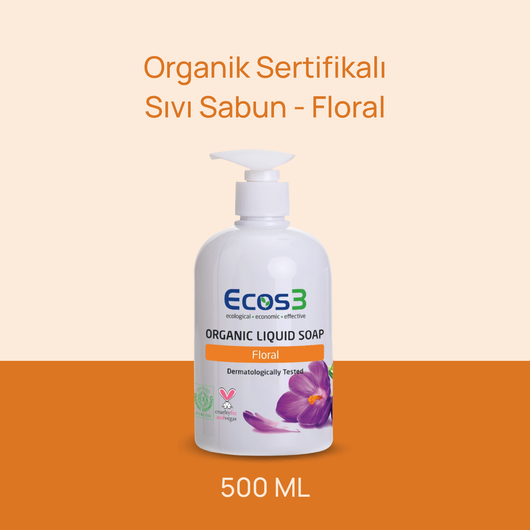 Ecos3 Organik Sıvı Sabun Floral