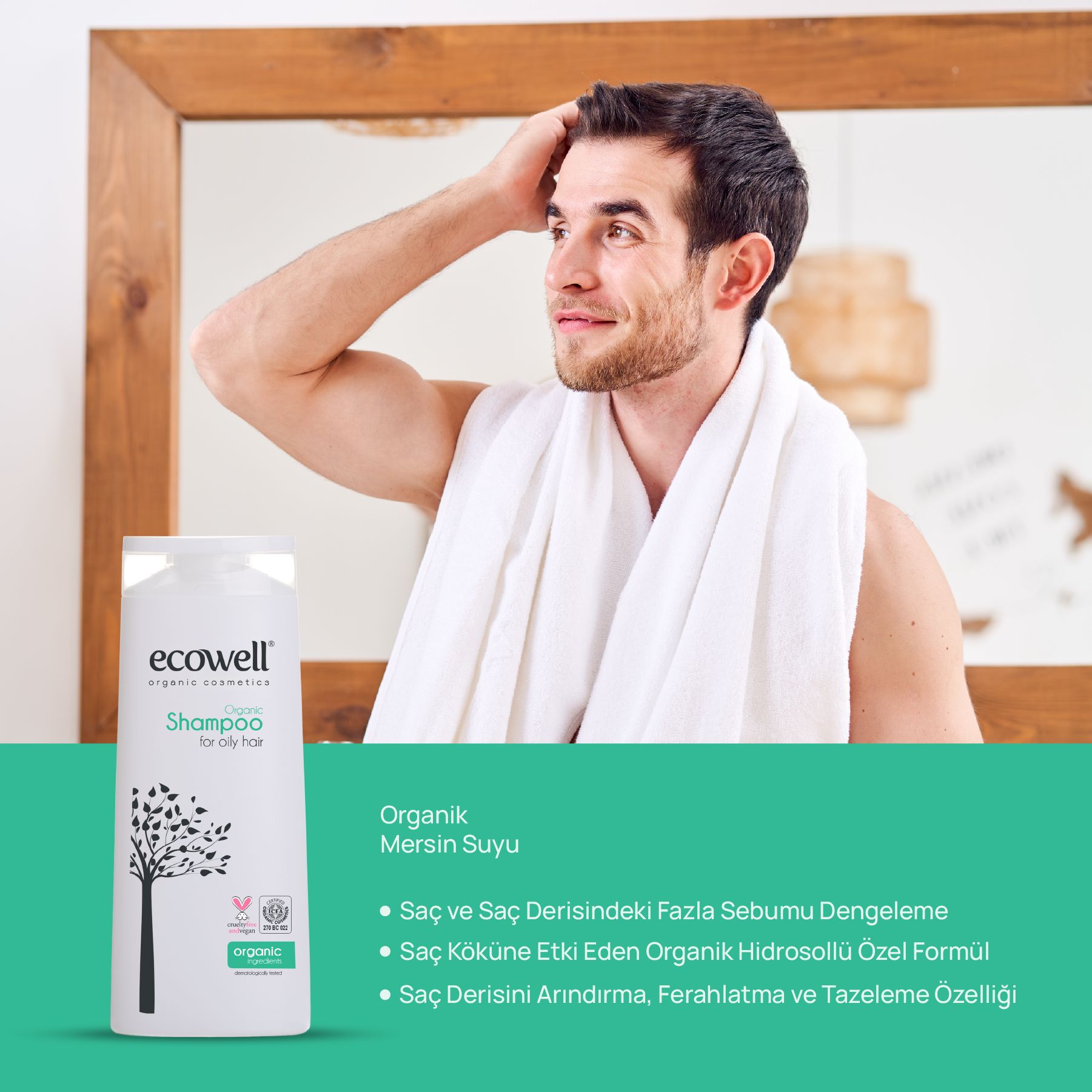 Ecowell Şampuan - Yağlı Saçlar İçin