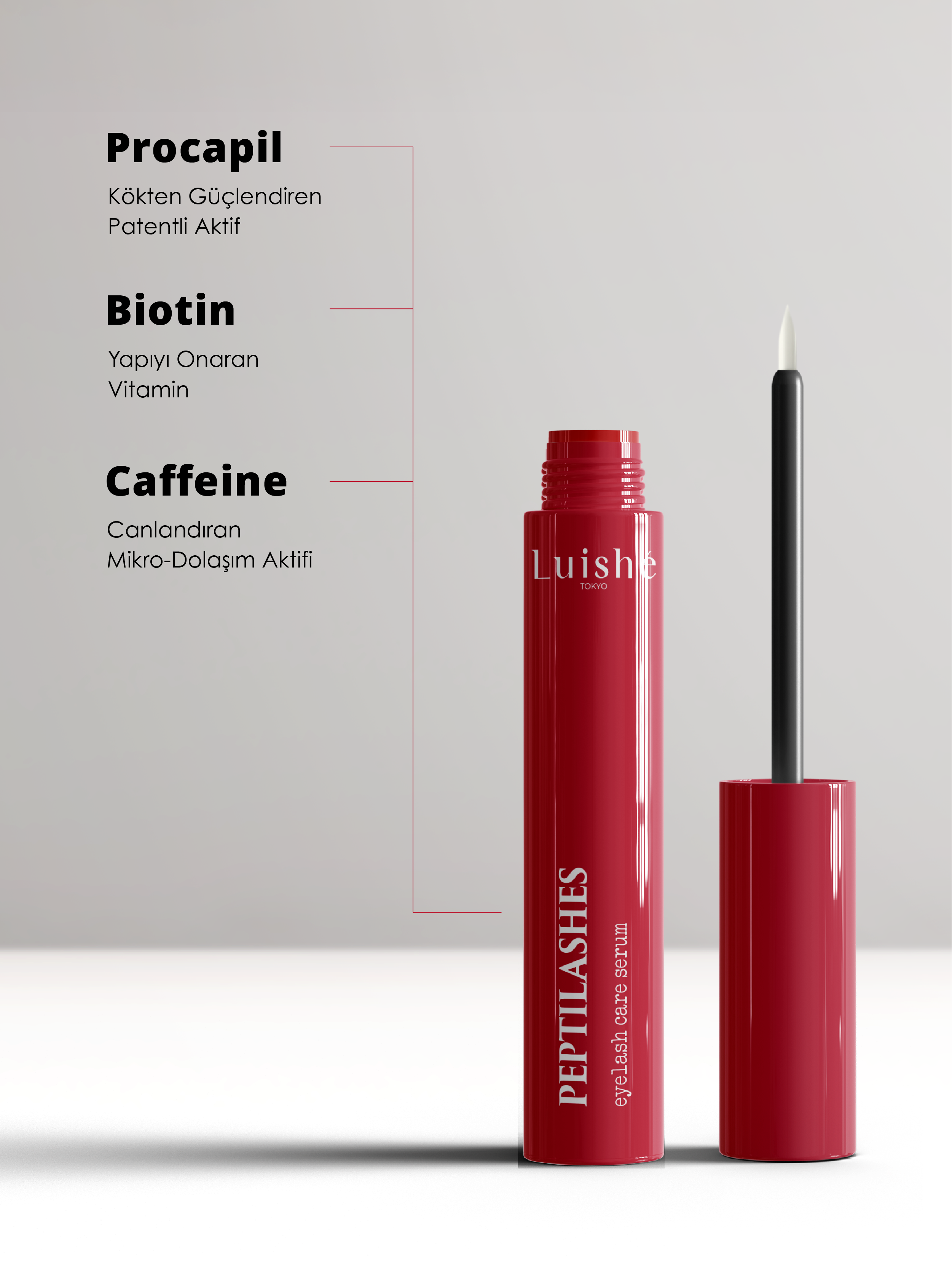 Luishe Tokyo Peptilashes Care Serum