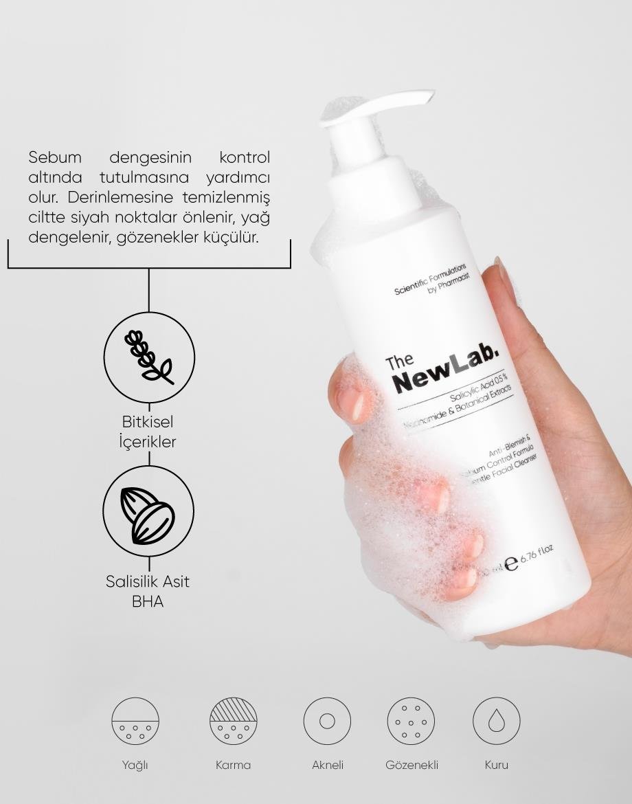 The NewLab Akne Karşıtı & Sebum Kontrol Yüz Temizleyici