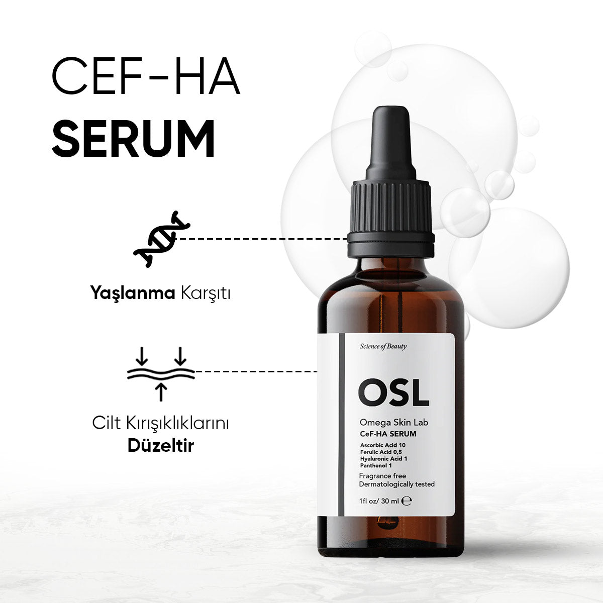 Omega Skin Lab CeF-HA Serum