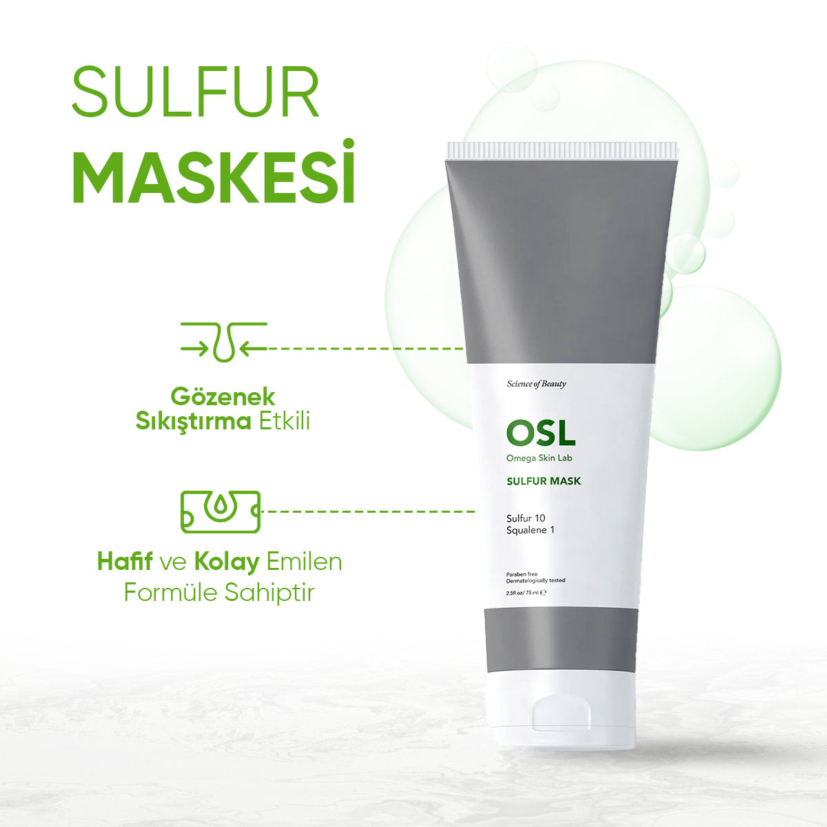 Omega Skin Lab Sulfur Mask