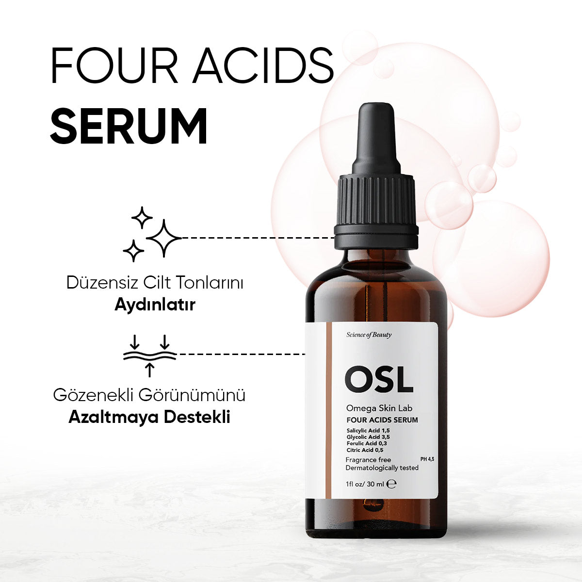Omega Skin Lab Four Acids Serum