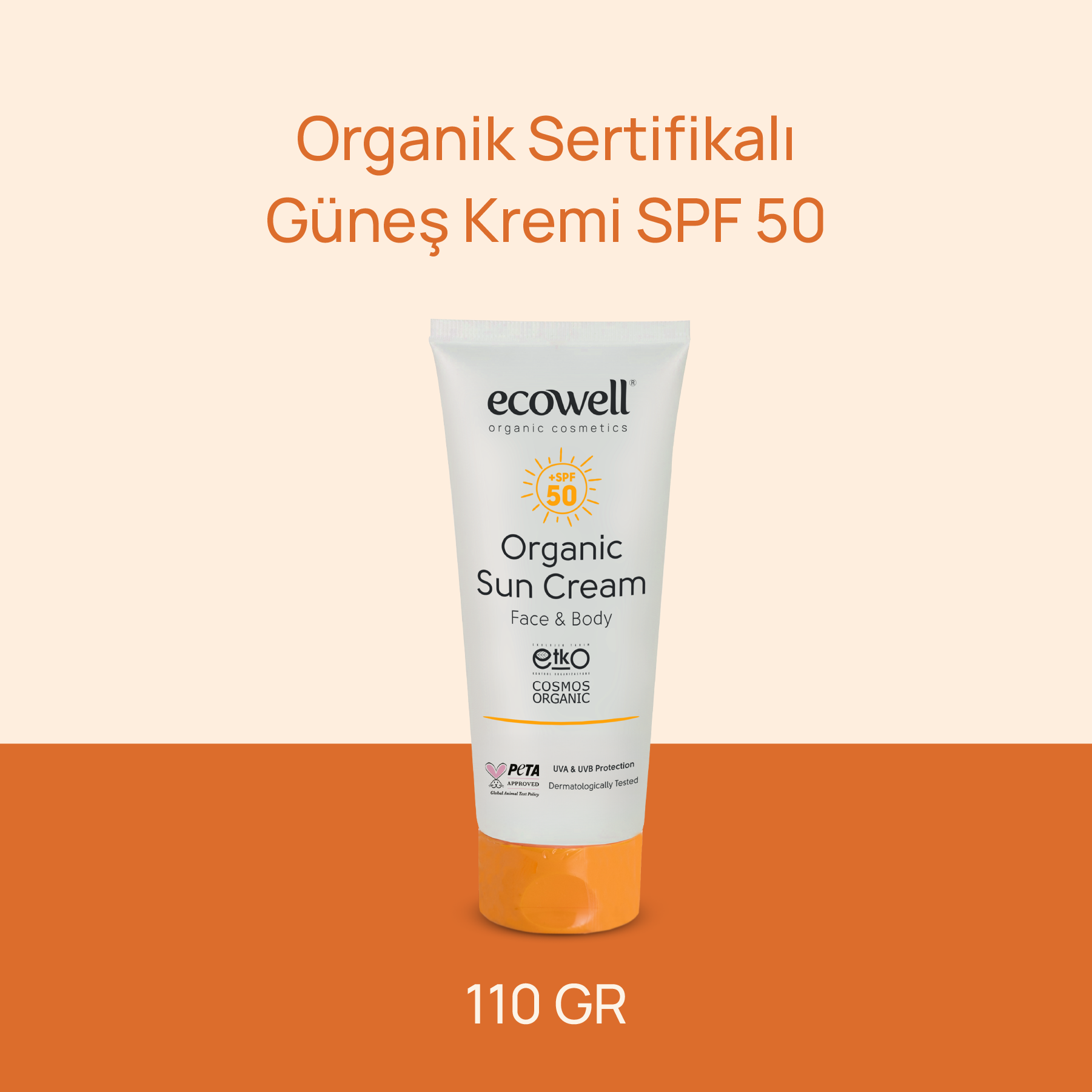 Ecowell Organik Güneş Kremi 50 SPF