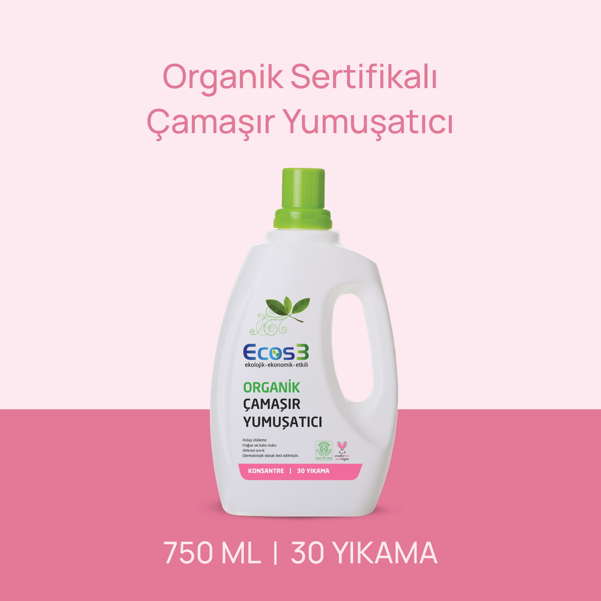 Ecos3 Organik Çamaşır Yumuşatıcı