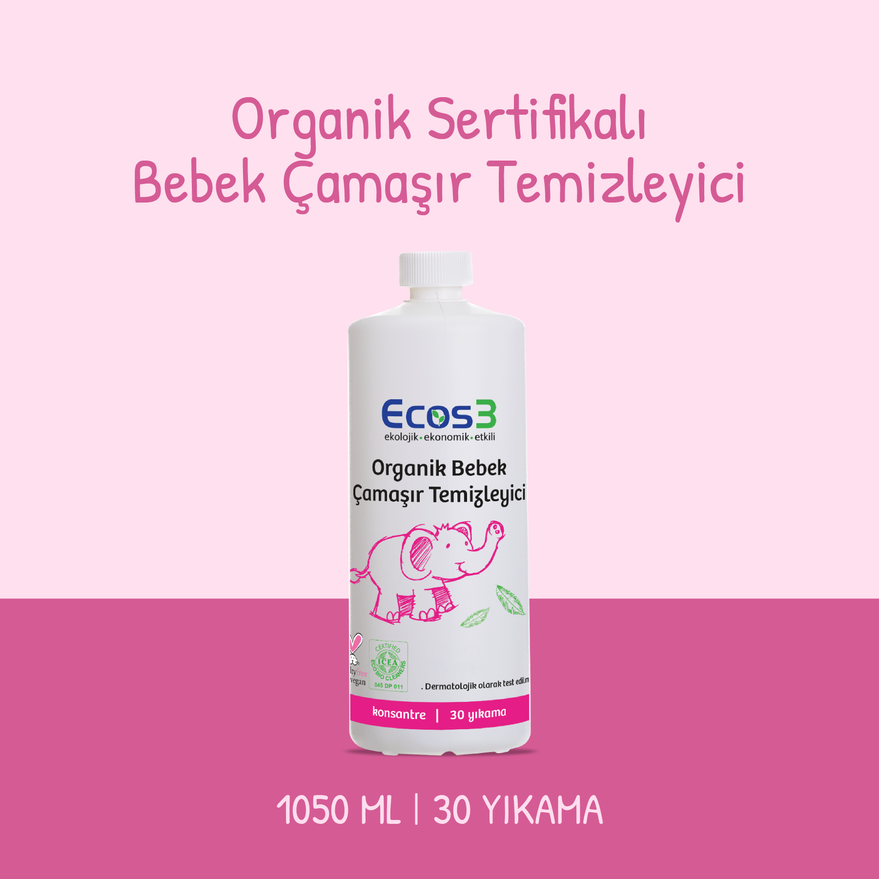 Ecos3 Organik Bebek Çamaşır Temizleyici