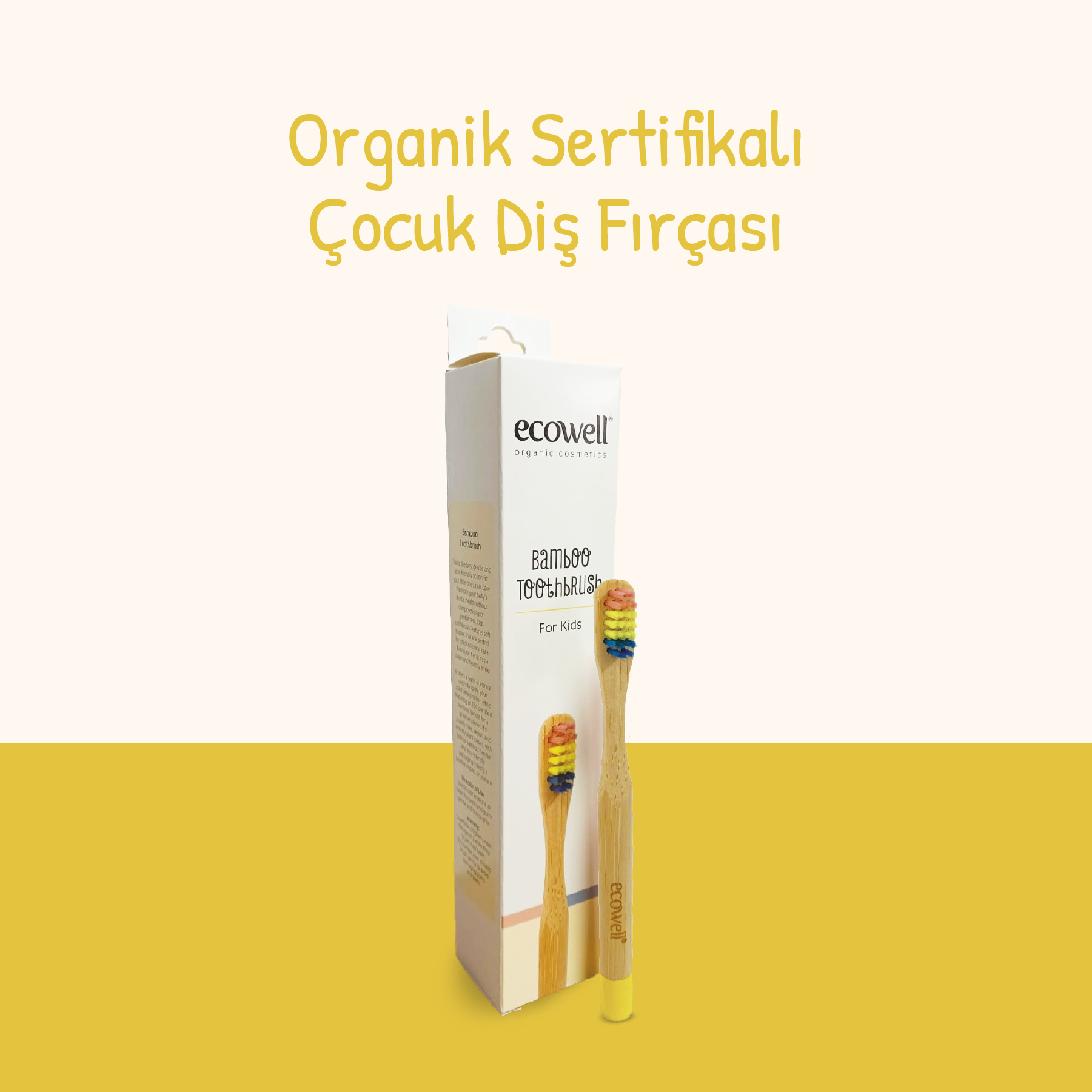Ecowell Bambu Çocuk Diş Fırçası