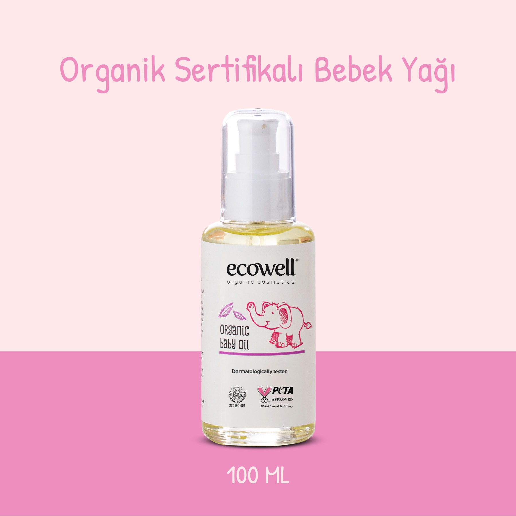 Ecowell Organik Bebek Yağı