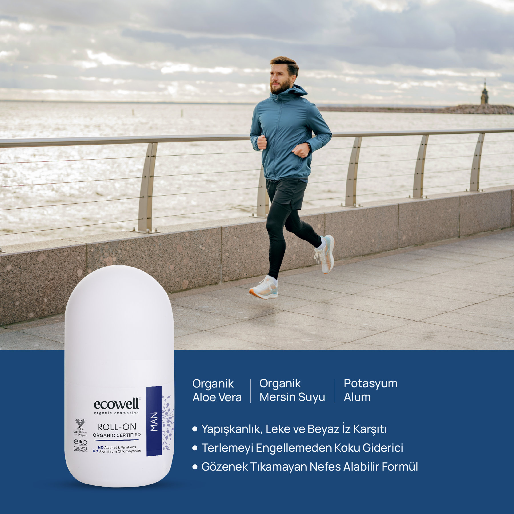 Ecowell Organik Roll-On Deodorant