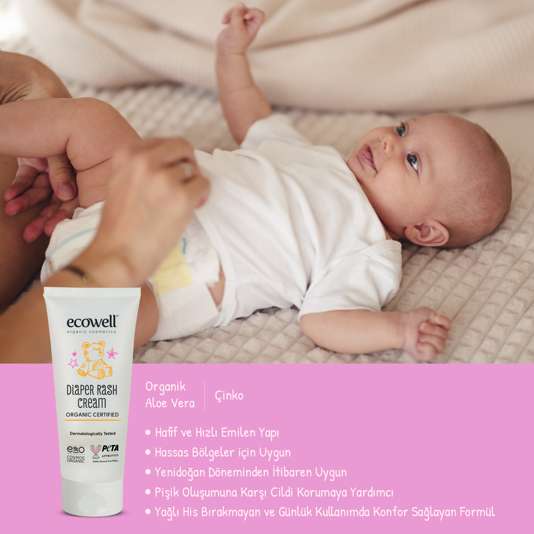 Ecowell Organik Pişik Kremi
