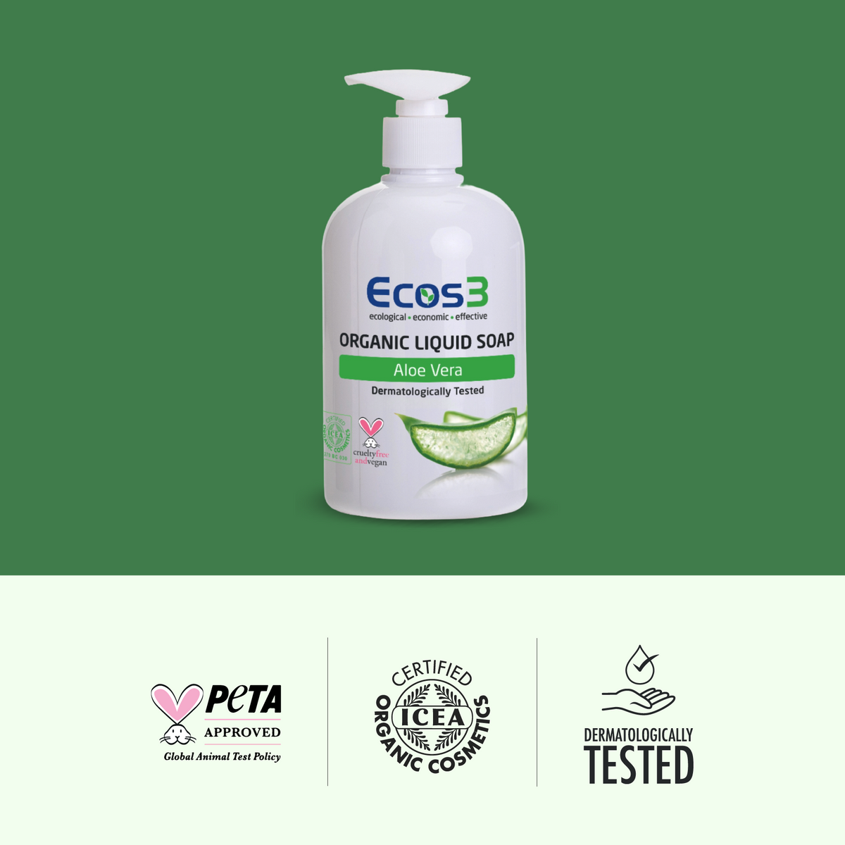 Ecos3 Organik Sıvı Sabun Aloevera