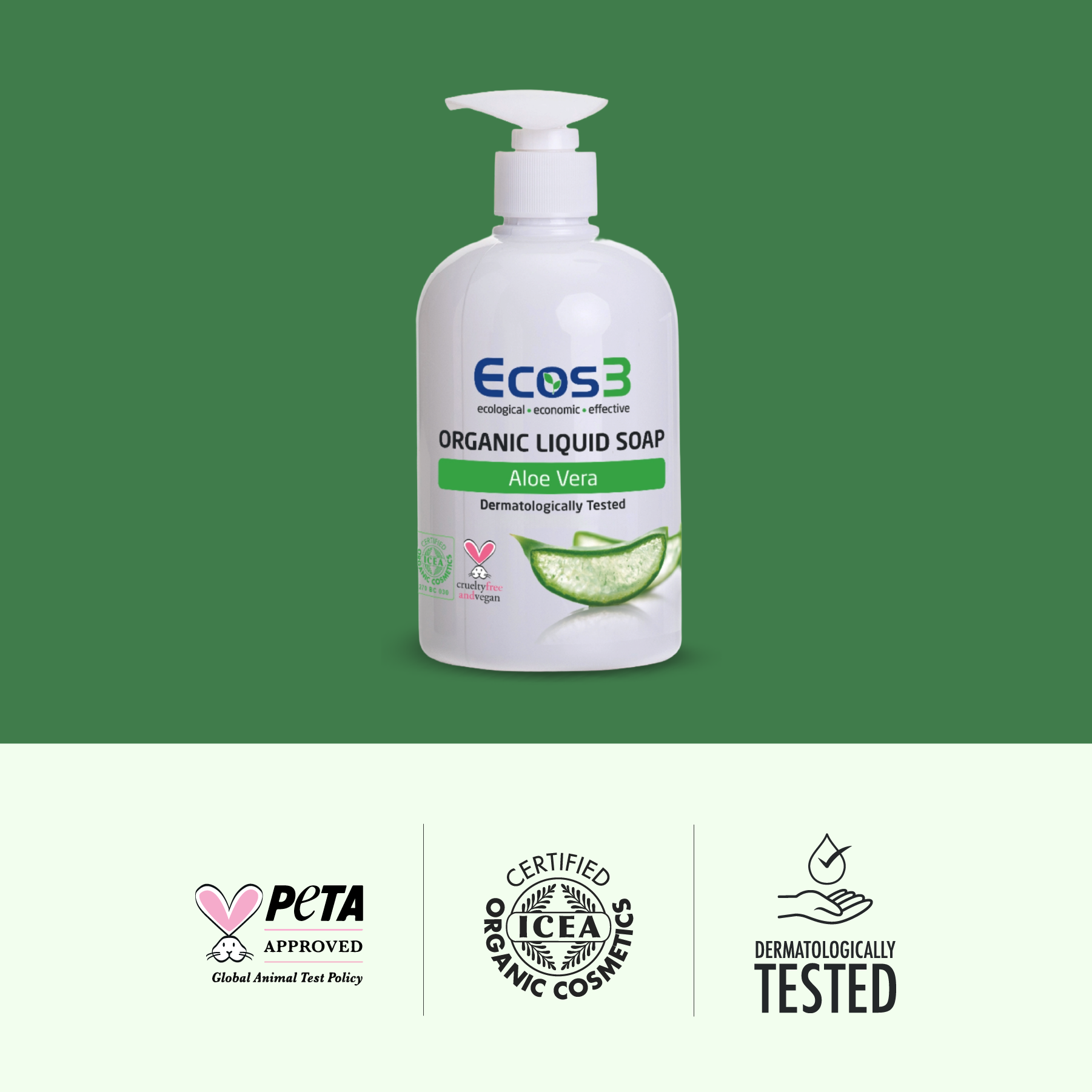 Ecos3 Organik Sıvı Sabun Aloevera