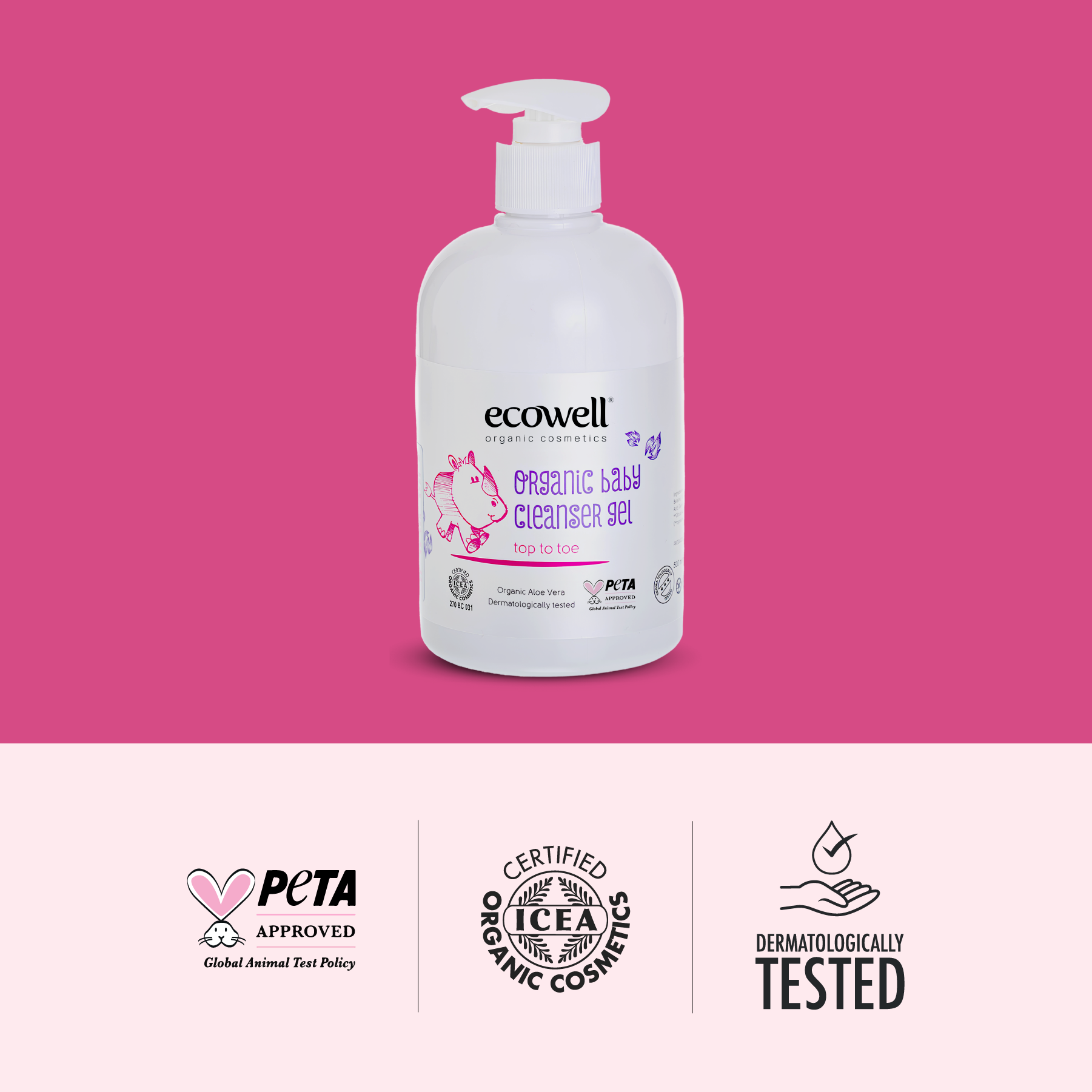 Ecowell Organik Bebek Temizleme Jeli