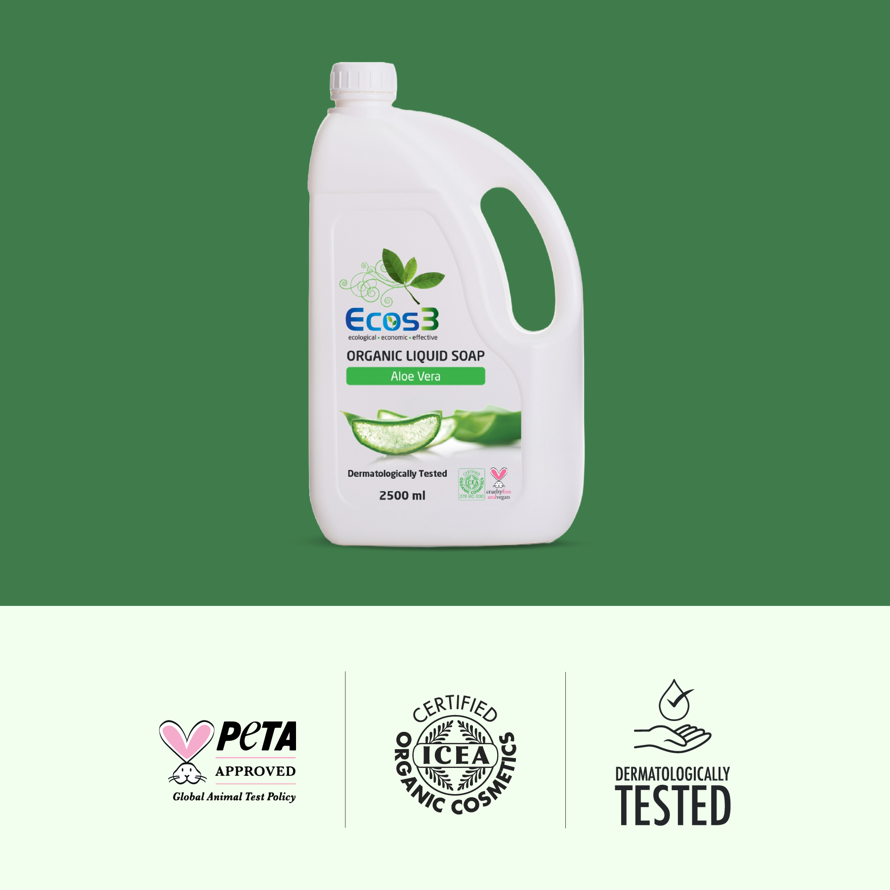 Ecos3 Organik Sıvı Sabun Aloevera