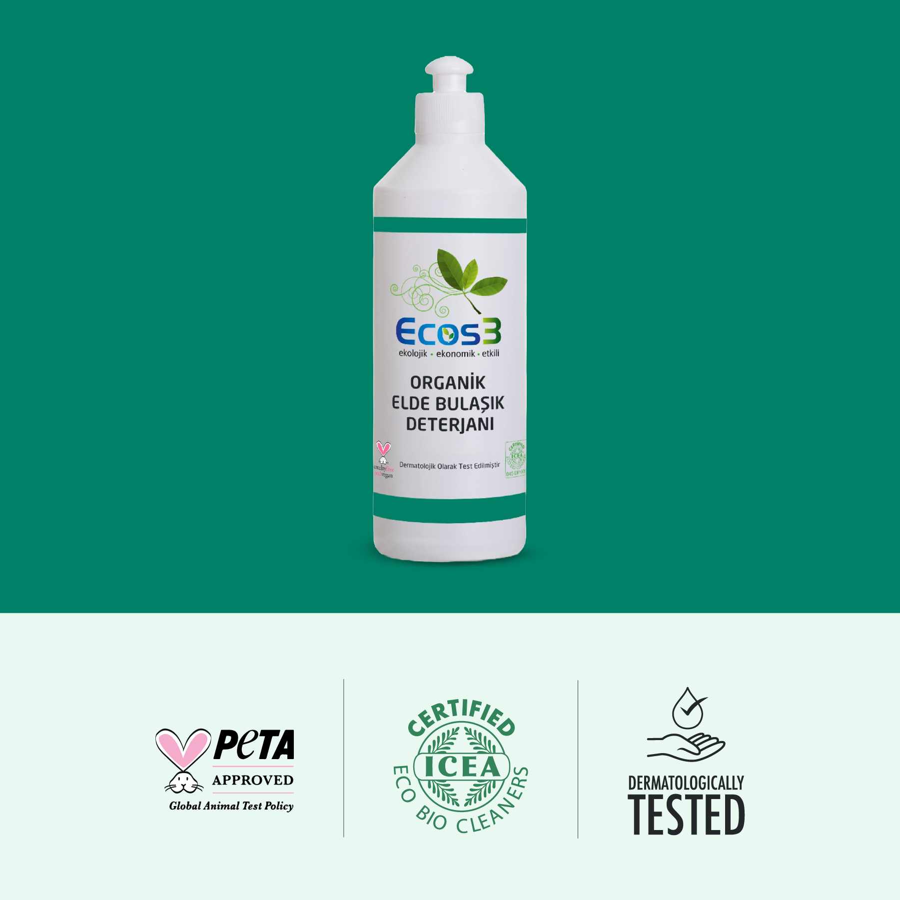 Ecos3 Organik Elde Bulaşık Deterjanı