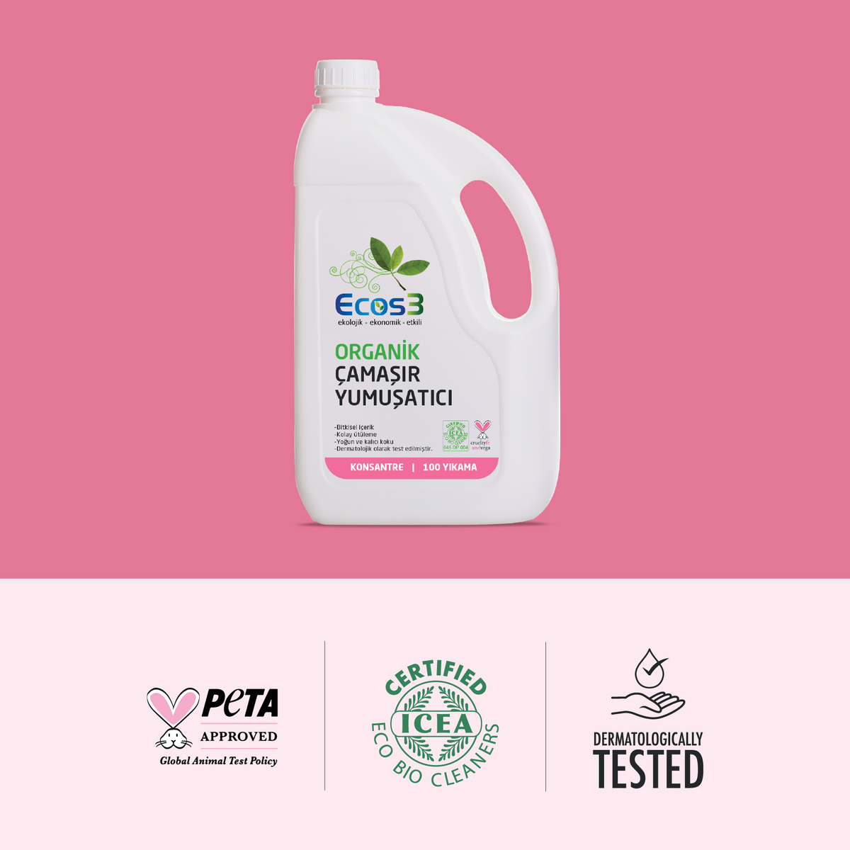 Ecos3 Organik Çamaşır Yumuşatıcı