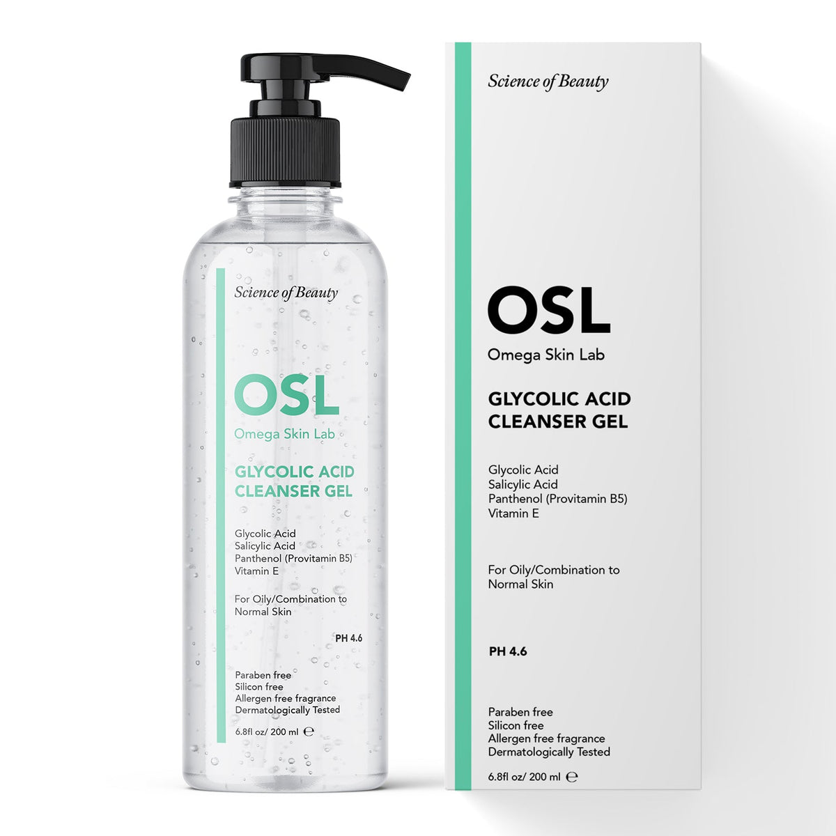 Omega Skin Lab Glycolic Acid Cleanser Gel