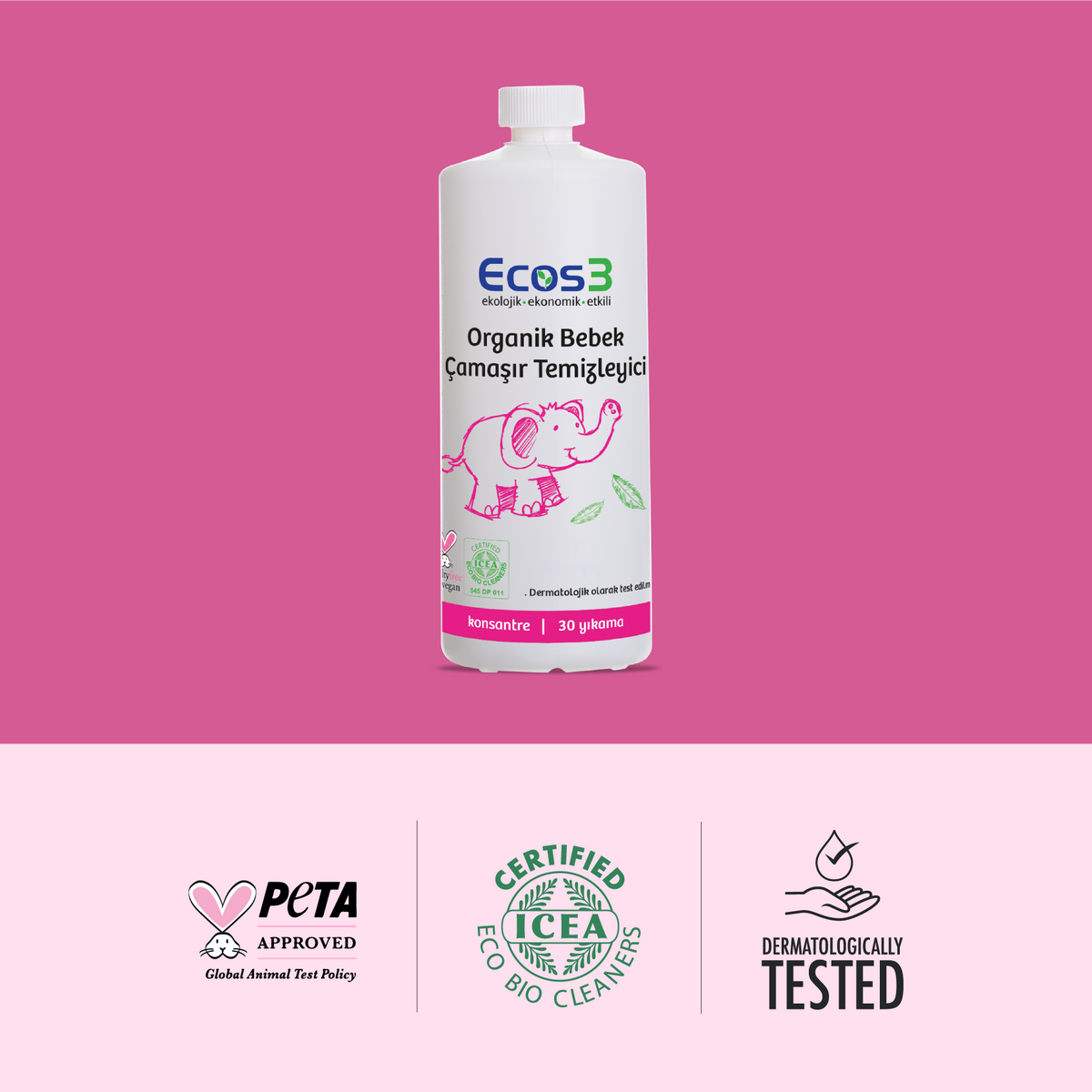 Ecos3 Organik Bebek Çamaşır Temizleyici