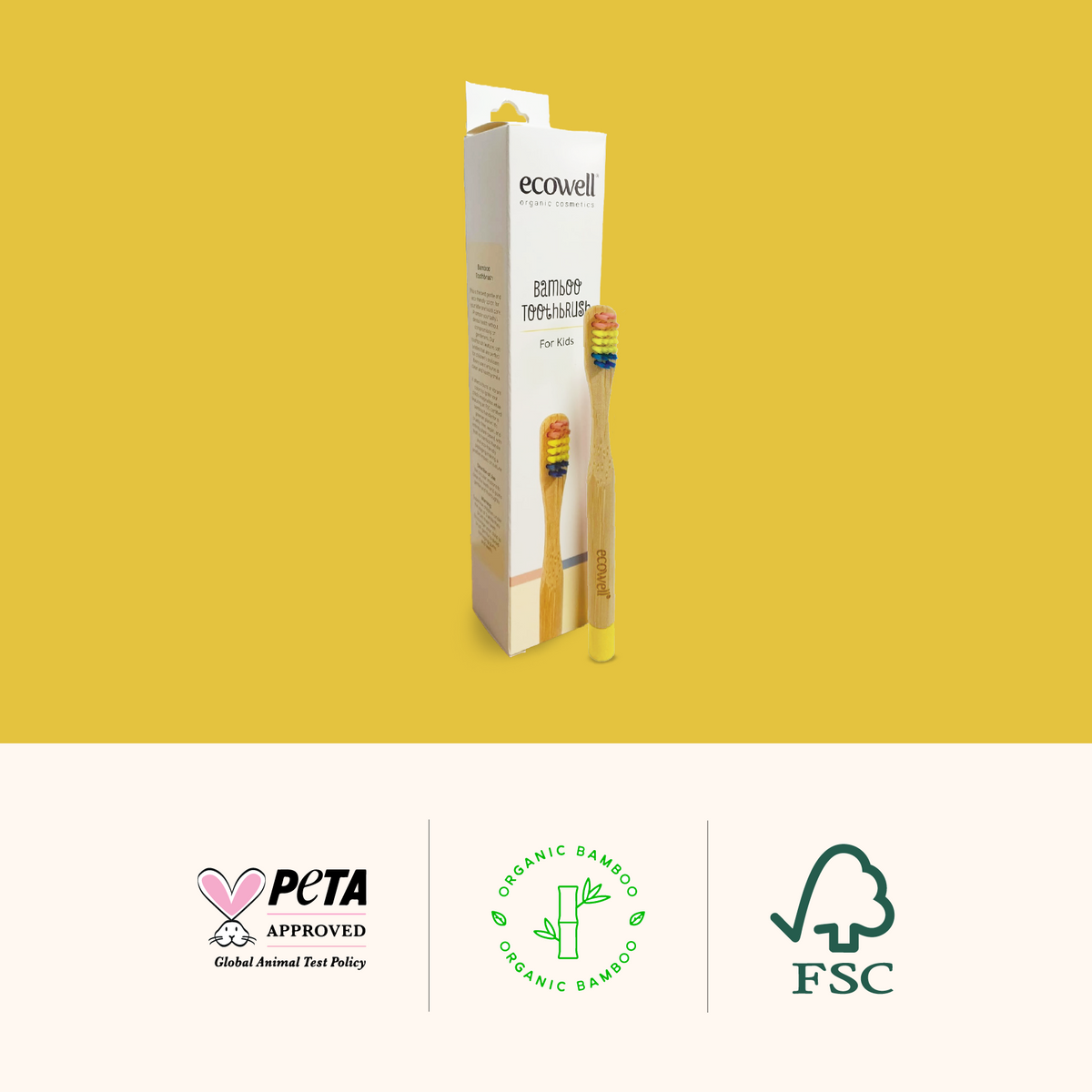 Ecowell Bambu Çocuk Diş Fırçası