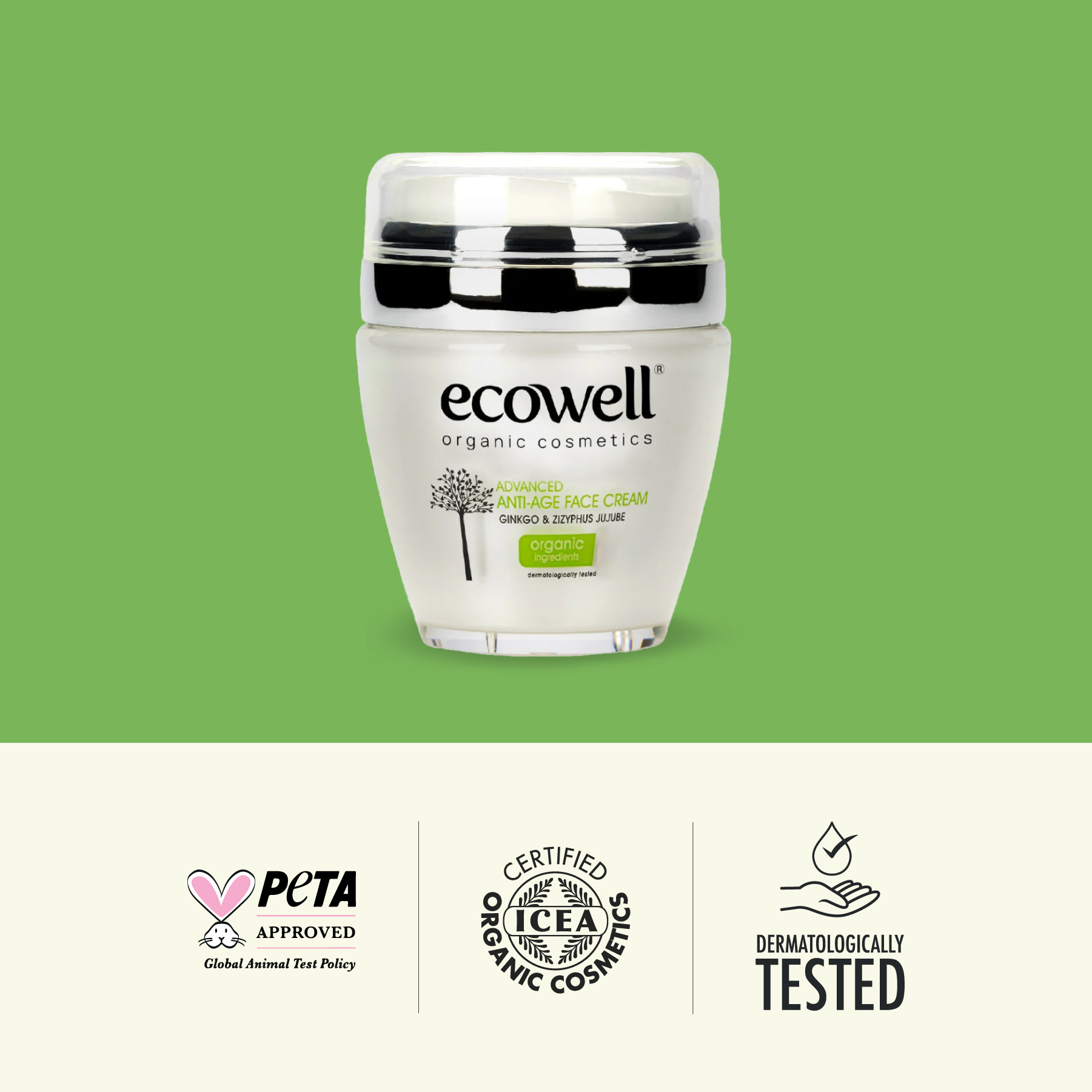 Ecowell Ginkolu Yaşlanma Karşıtı Yüz Bakım Kremi