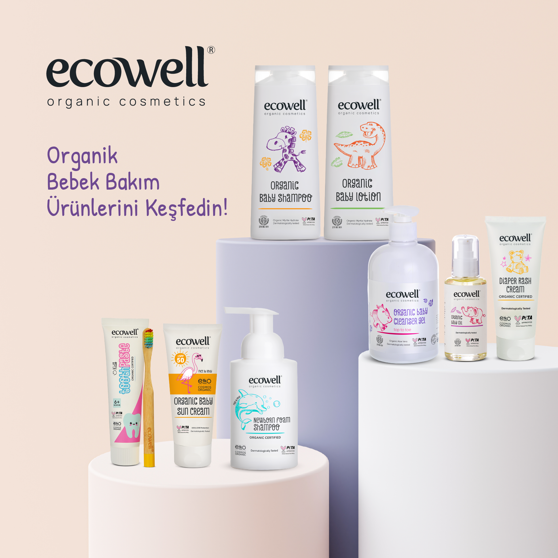 Ecowell Organik Bebek Temizleme Jeli
