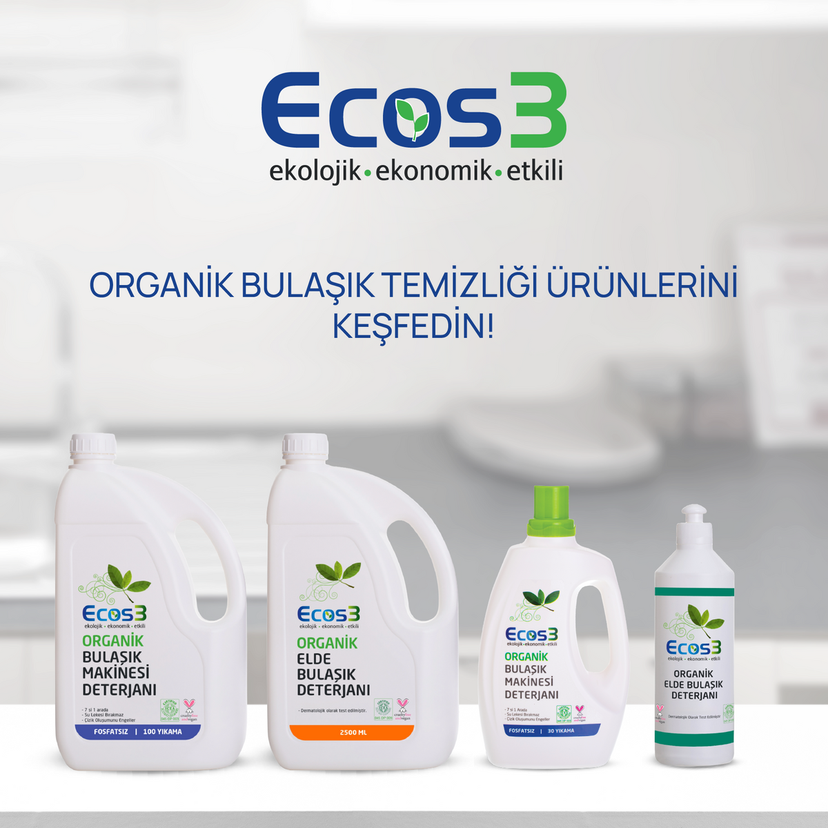 Ecos3 Organik Bulaşık Makinesi Jeli