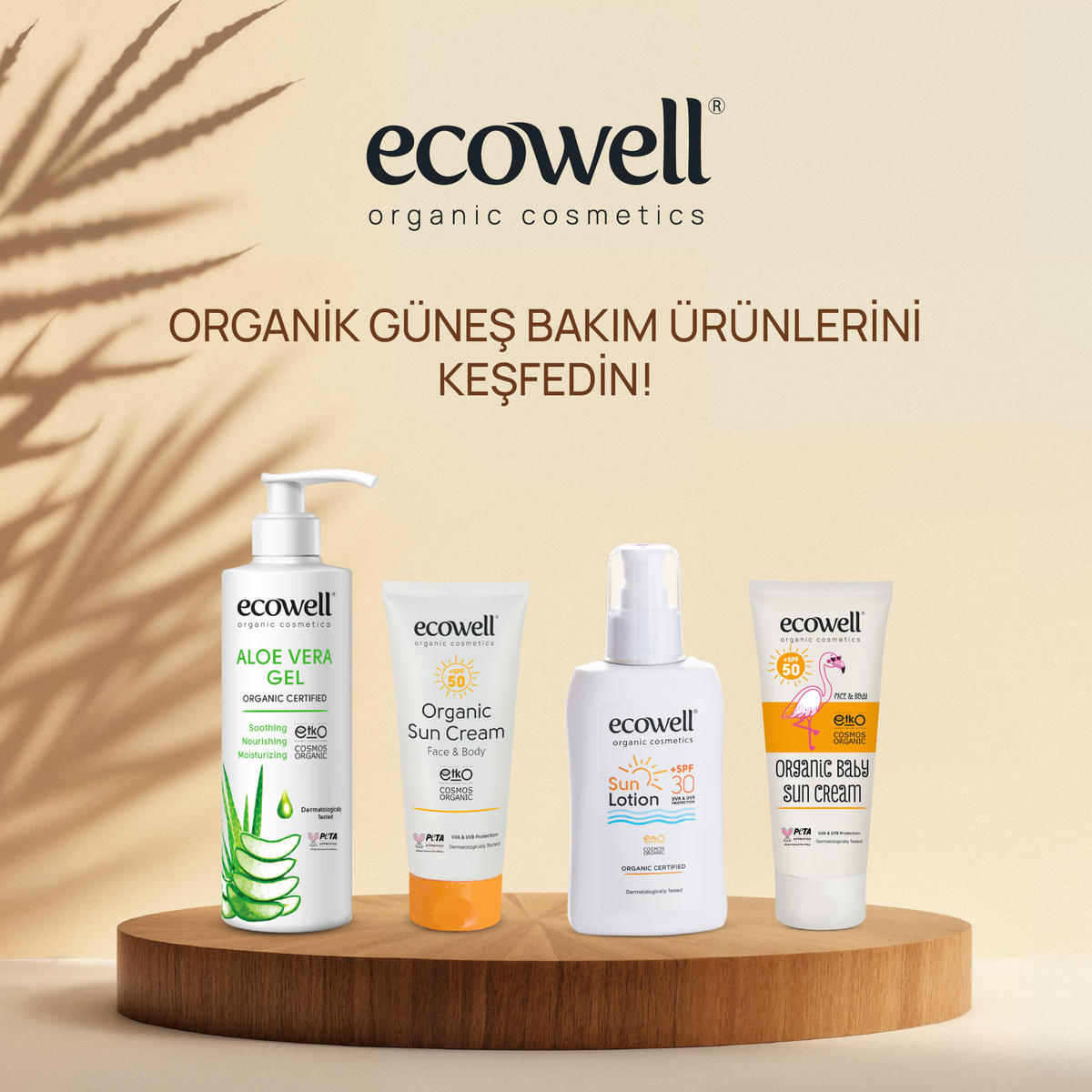 Ecowell Organik Güneş Losyonu SPF30