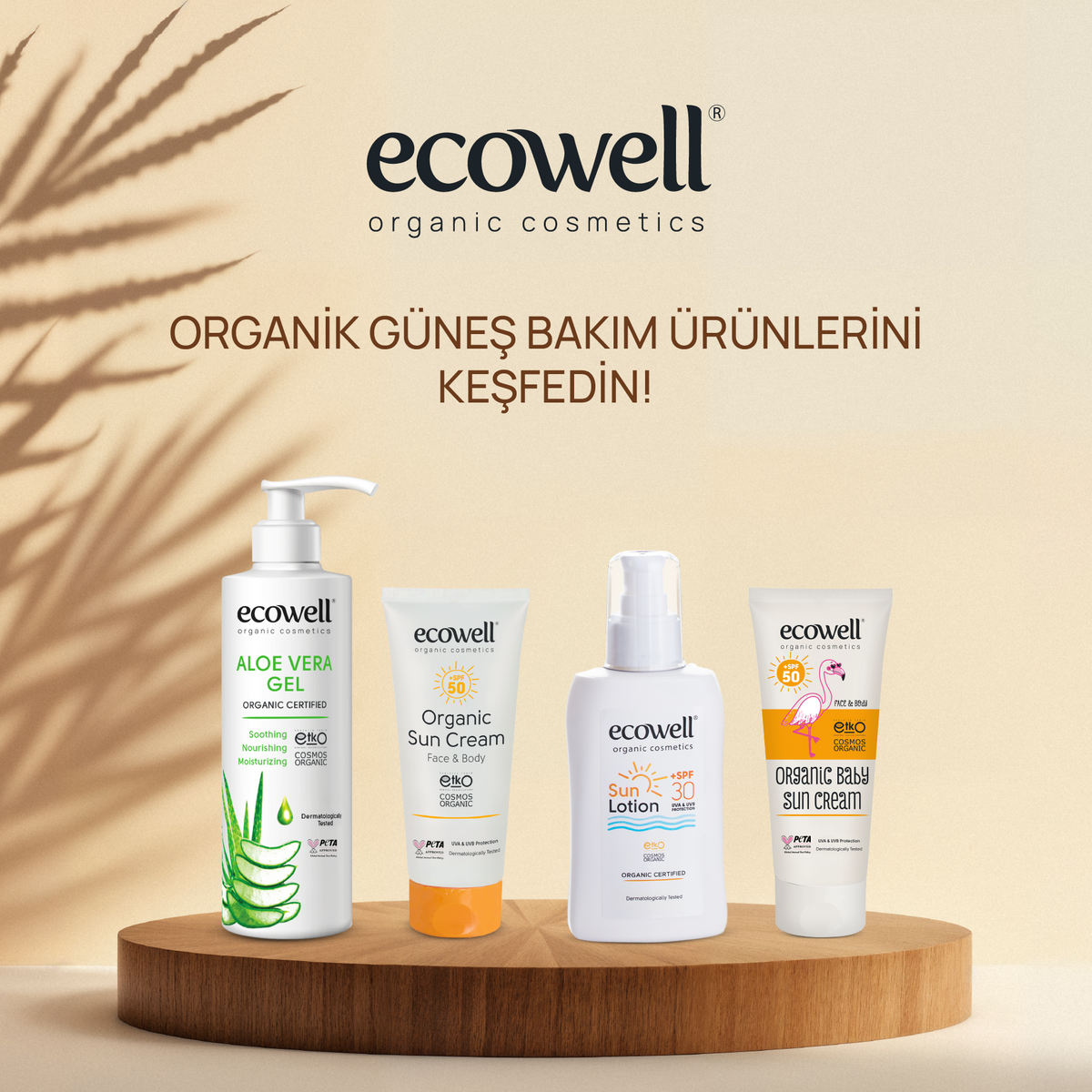 Ecowell Organik Güneş Kremi 50 SPF