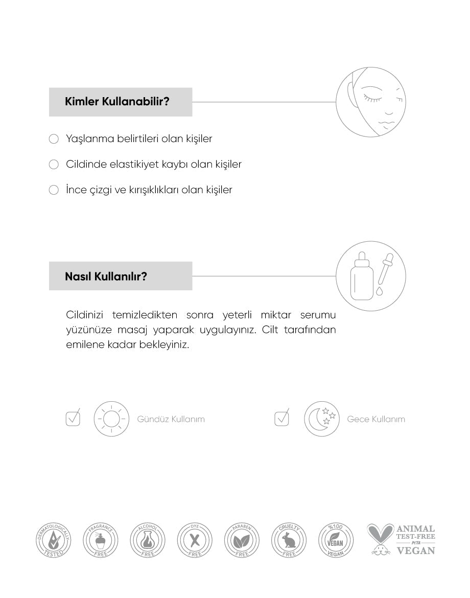 The NewLab İnce Çizgi ve Kırışıklar İçin Yüz Serumu Botanical Collagen + Peptide Complex