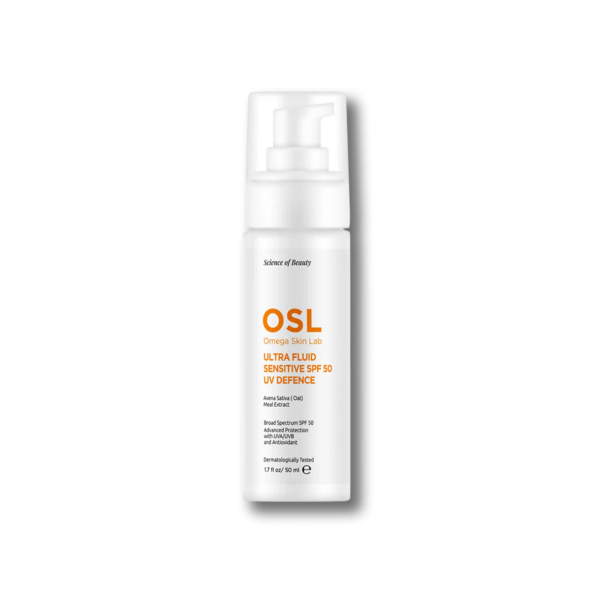 Omega Skin Lab Ultrafluid+ Sensitive SPF 50