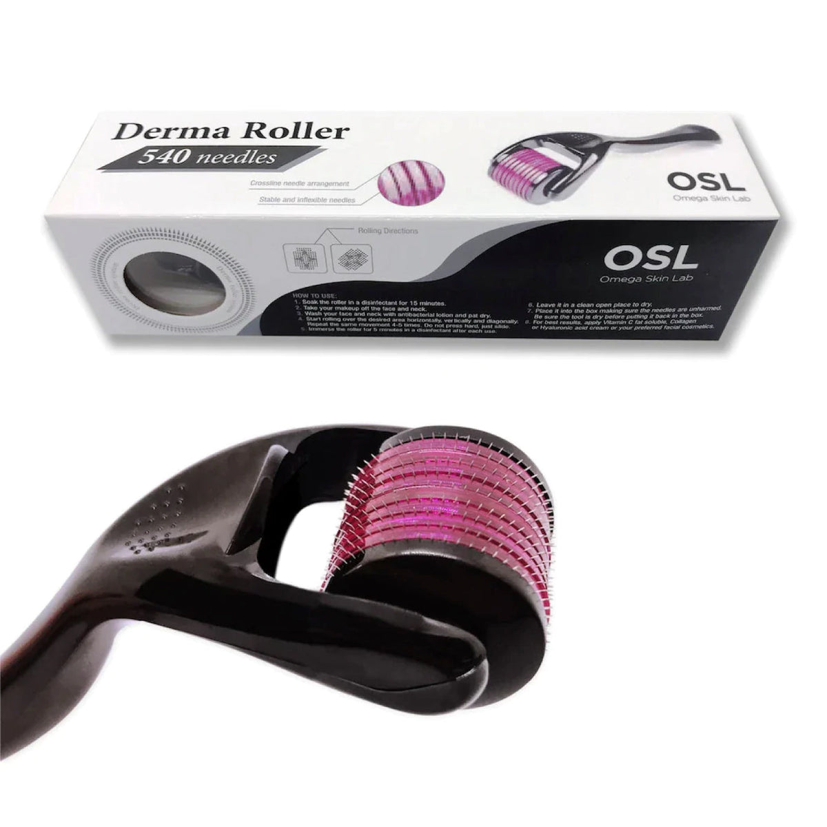 Omega Skin Lab Titanyum Dermaroller 540 Needles 0.5 mm