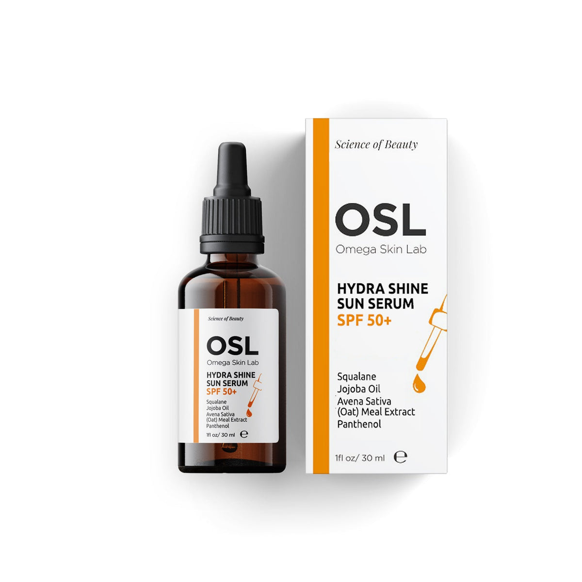 Omega Skin Lab Hydra Shine Sun Serum SPF 50+