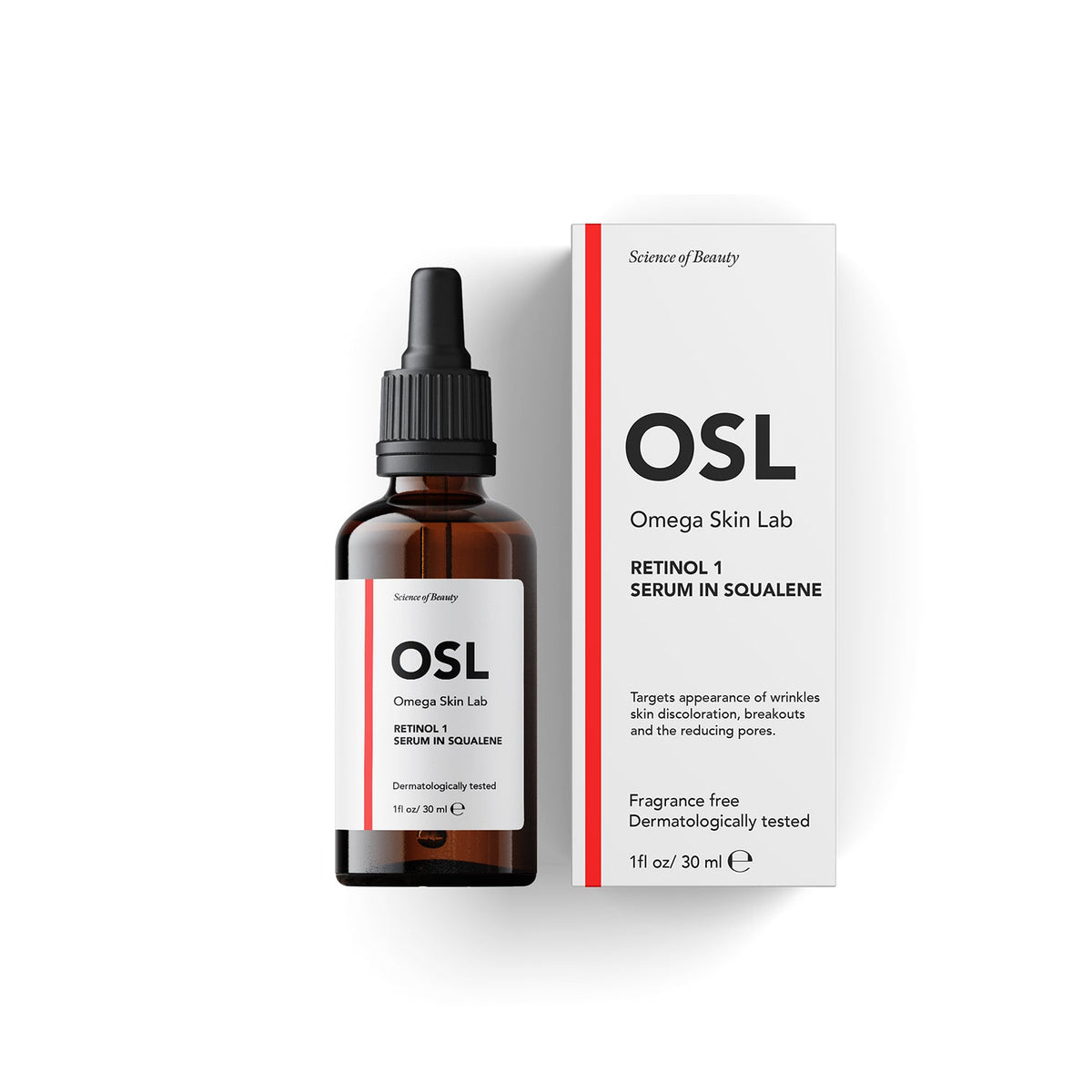 Omega Skin Lab Retinol 1 Serum in Squalene