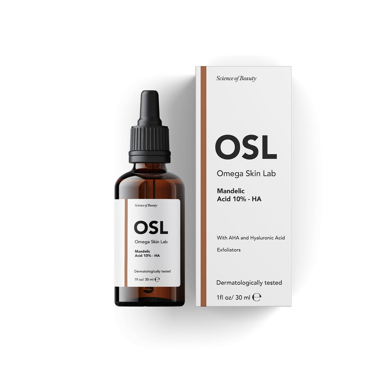 Omega Skin Lab Mandelic Acid 10%-HA Serum