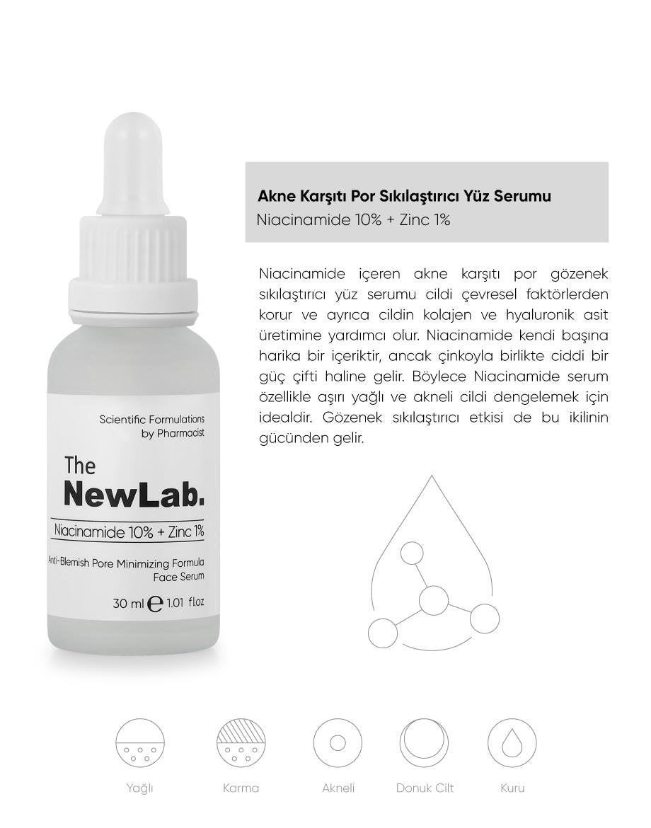 The NewLab Sivilce ve Siyah Nokta Önleyici Gözenek Sıkılaştırıcı Bakım Seti