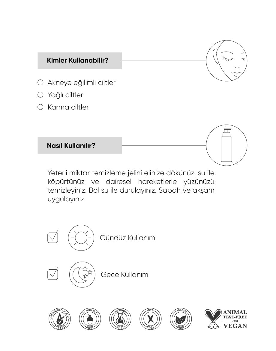 The NewLab Akne Karşıtı & Sebum Kontrol Yüz Temizleyici