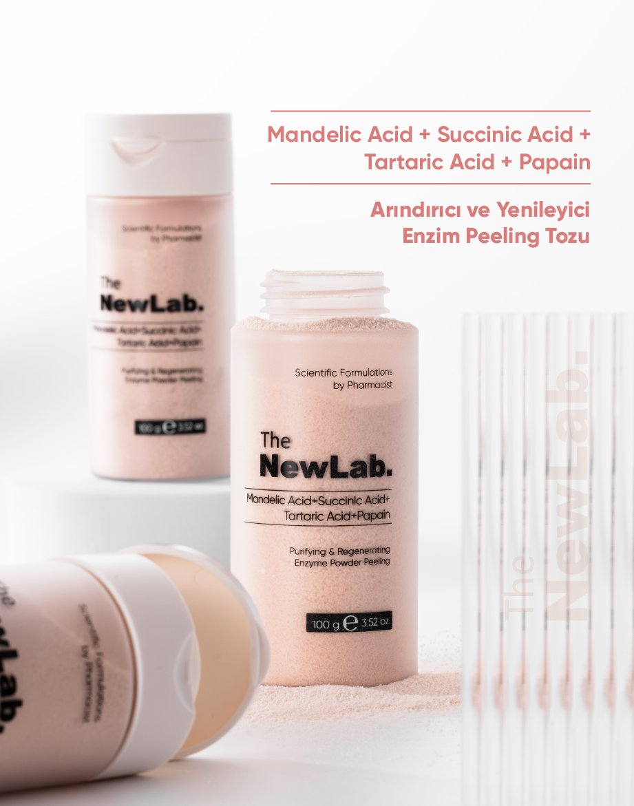 The NewLab Arındırıcı ve Yenileyici Enzim Toz Peeling (Mandelic Acid+Succinic Acid+Tartaric Acid+Papain)
