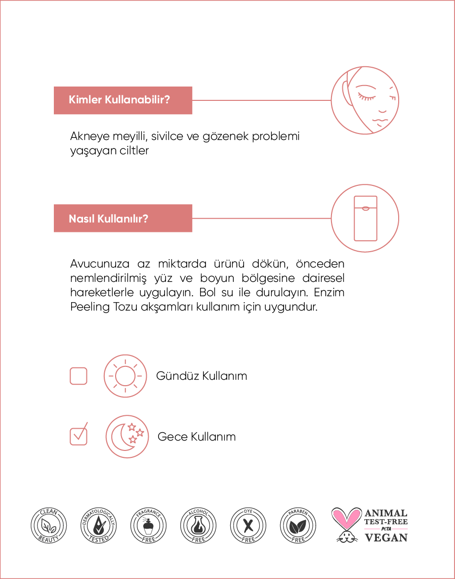 The NewLab Arındırıcı ve Yenileyici Enzim Toz Peeling (Mandelic Acid+Succinic Acid+Tartaric Acid+Papain)