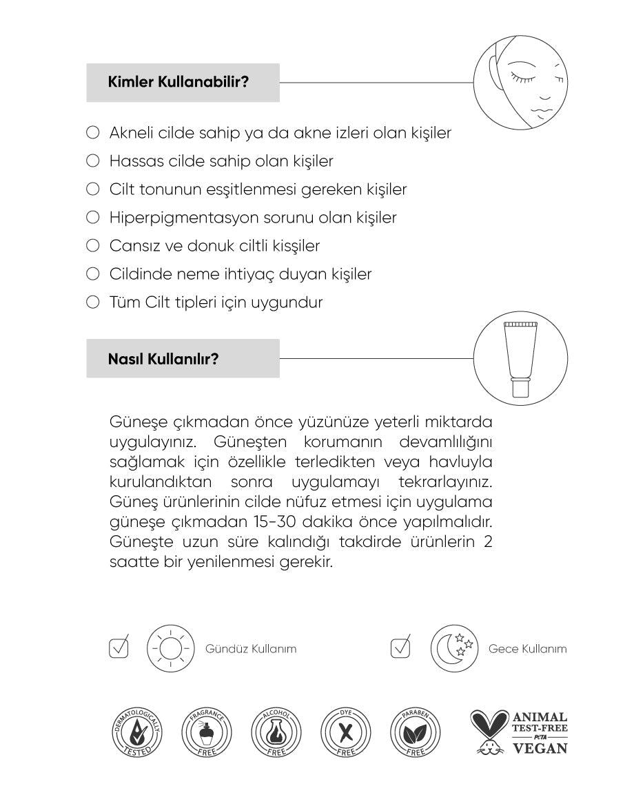 The NewLab Aydınlatıcı Ve Cilt Tonu Eşitleyici Güneş Kremi SPF 50+