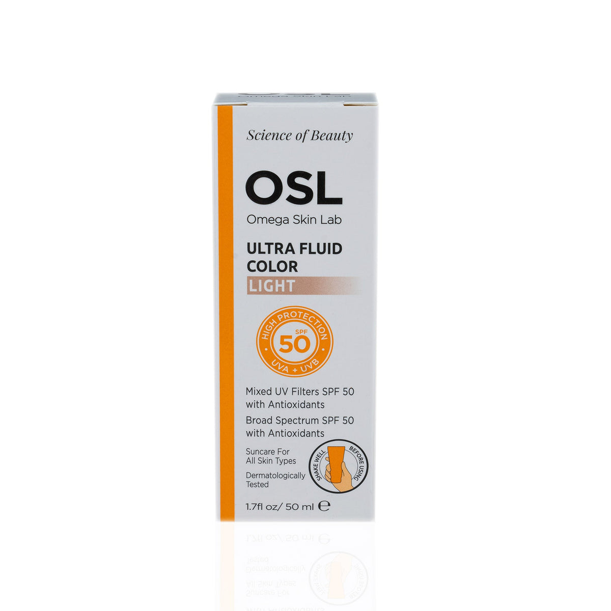 Omega Skin Lab Ultra Fluid Color Light SPF 50
