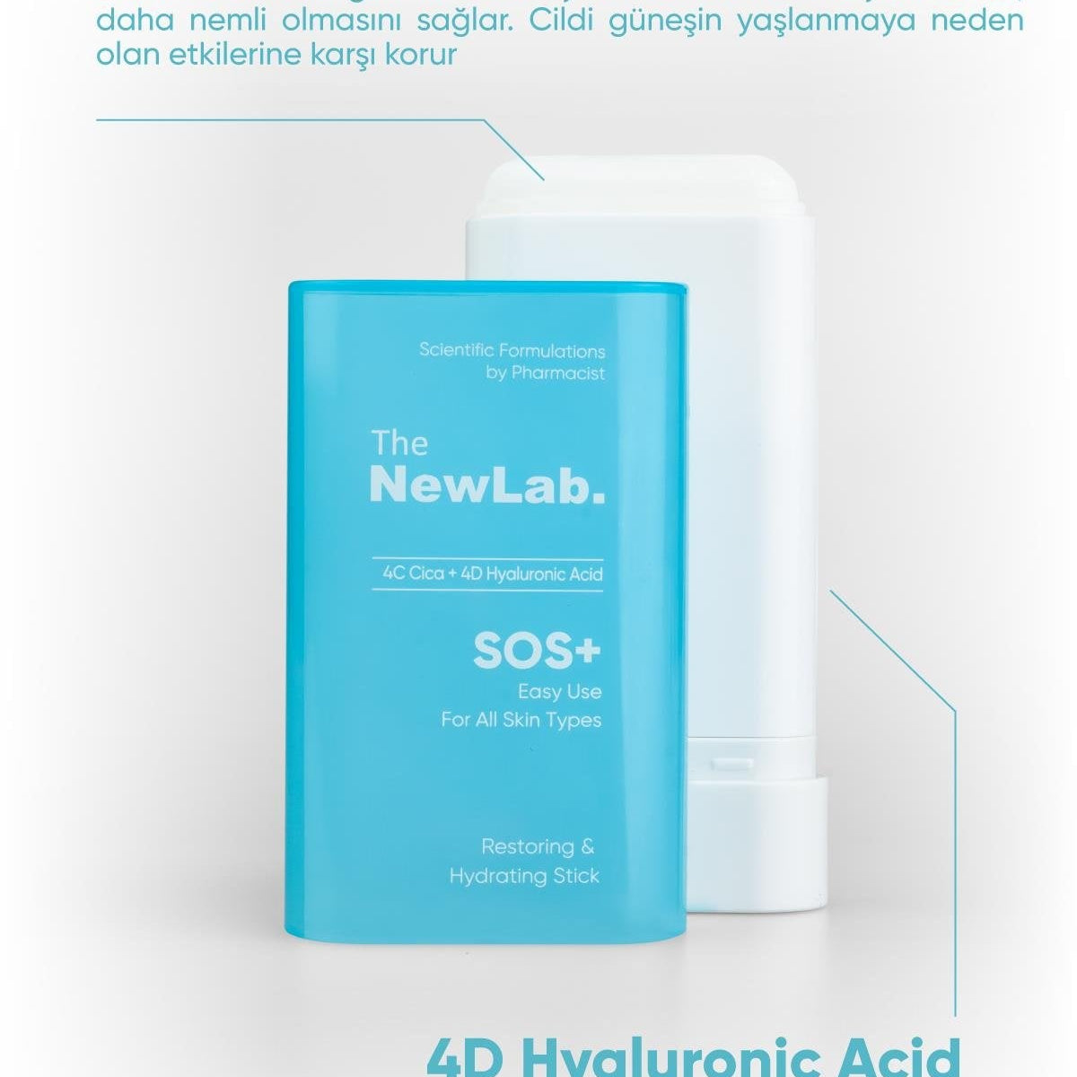 The NewLab Onarıcı ve Nemlendirici Stick Krem (4C Cica 4D Hyaluronic Acid)