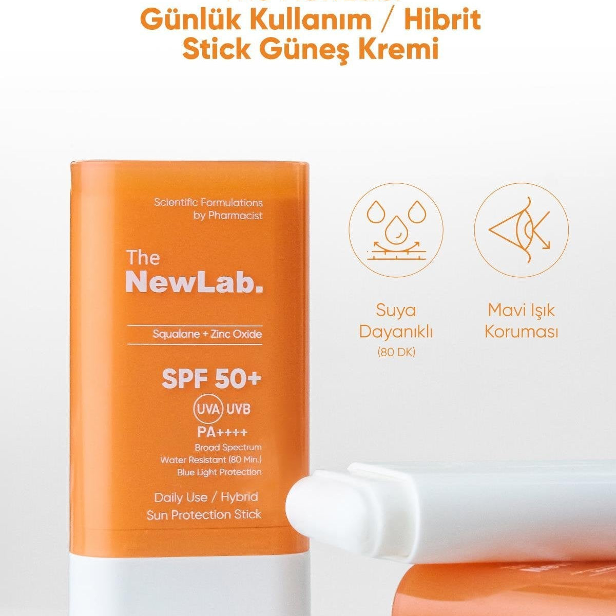 The NewLab Stick Güneş Kremi SPF 50 (uva-uvb Pa ) Water Resistant (80dk.) Blue Light Protection
