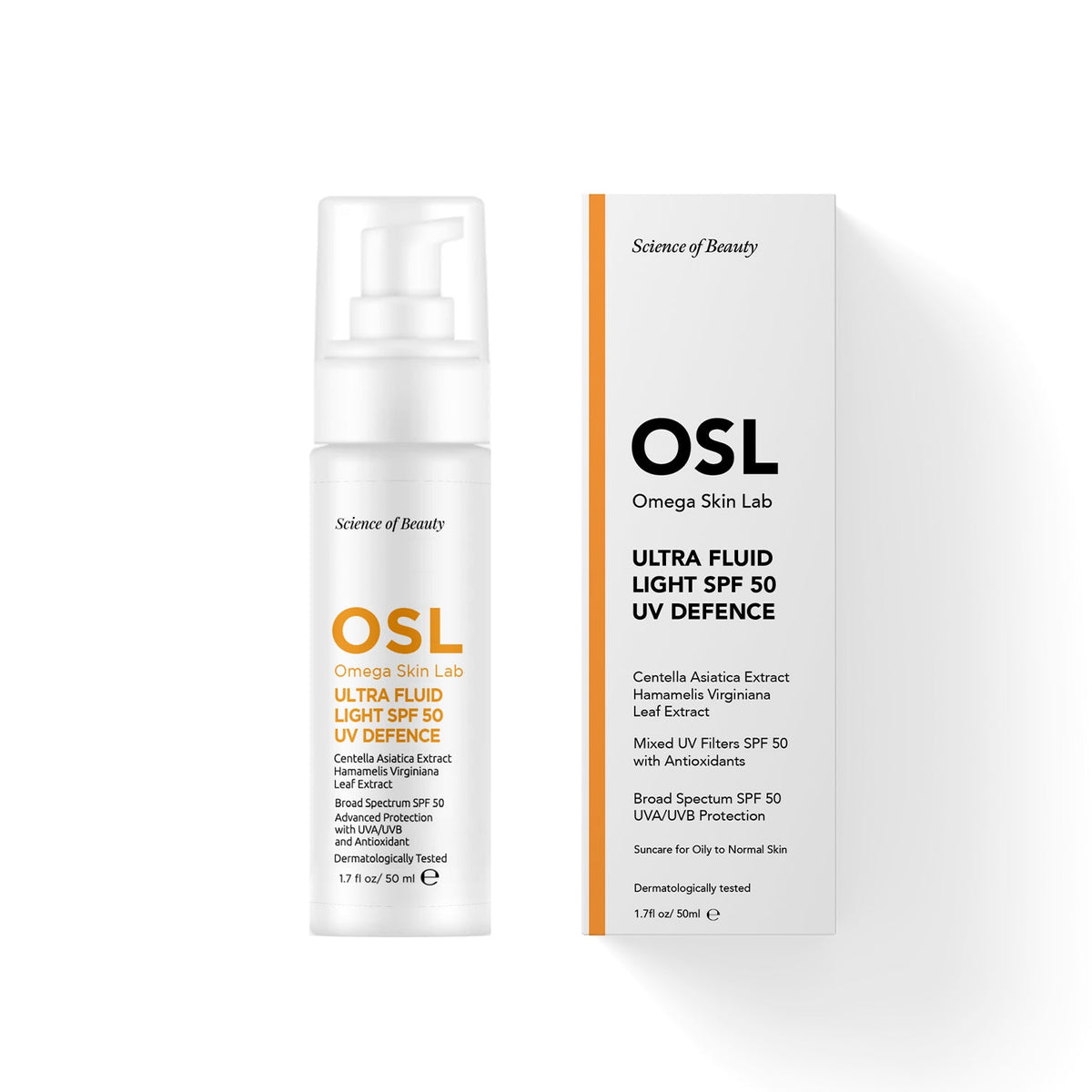 Omega Skin Lab Ultrafluid+ Light SPF 50