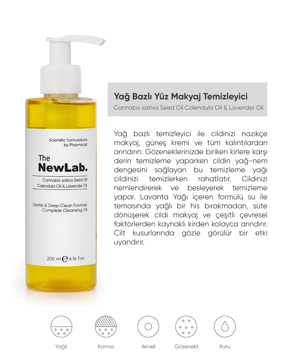The NewLab Yağ Bazlı Yüz Makyaj Temizleyici